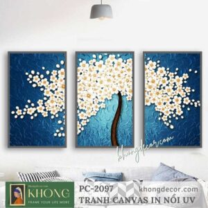 Tranh bộ canvas treo tường trang trí đẹp PC-2097